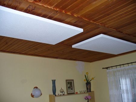 dom - okolice Łodzi - sufit z boazerii